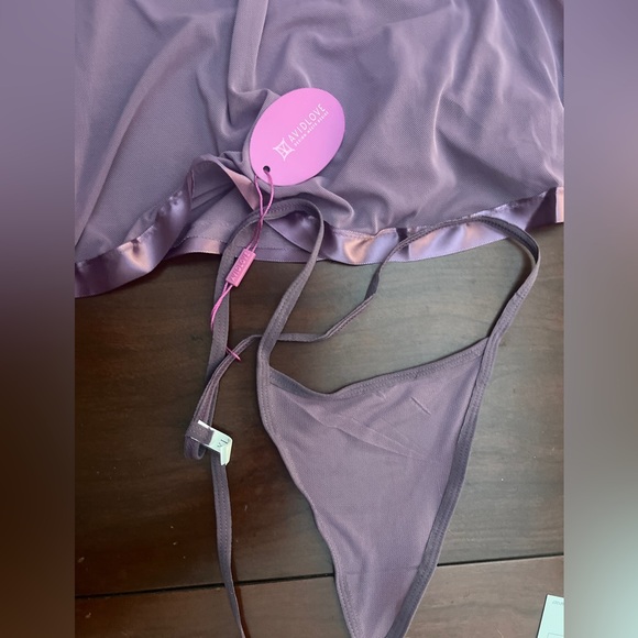 Avidlove Women's Lingerie Lace Babydoll Strap Chemise Mesh Sleepwear Outfit - Picture 11 of 13